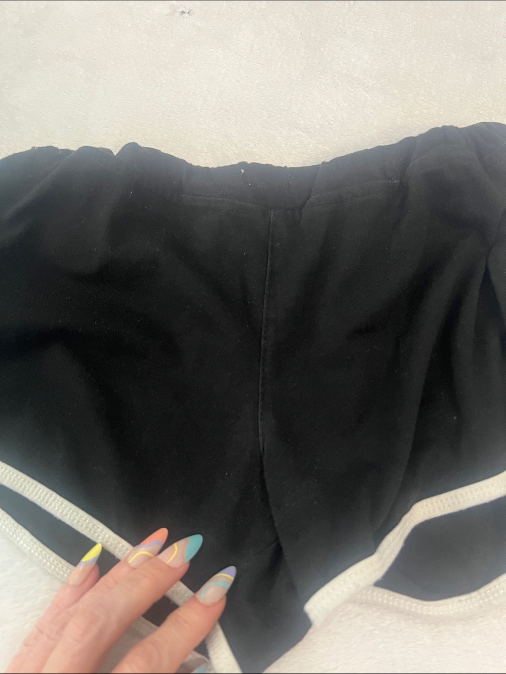 Black Women’s Athletic Shorts with White Trim* Personal Collection